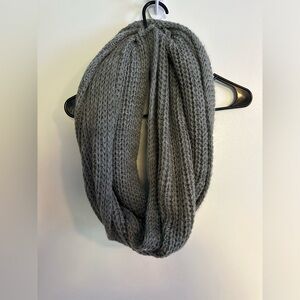 Cozy Gray Knit Scarf